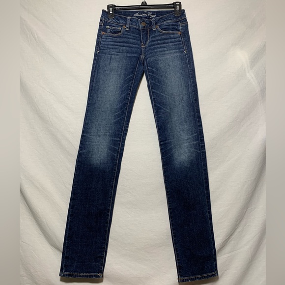 American Eagle | Stretch Skinny Jeans - Size 0 Long - Picture 3 of 9